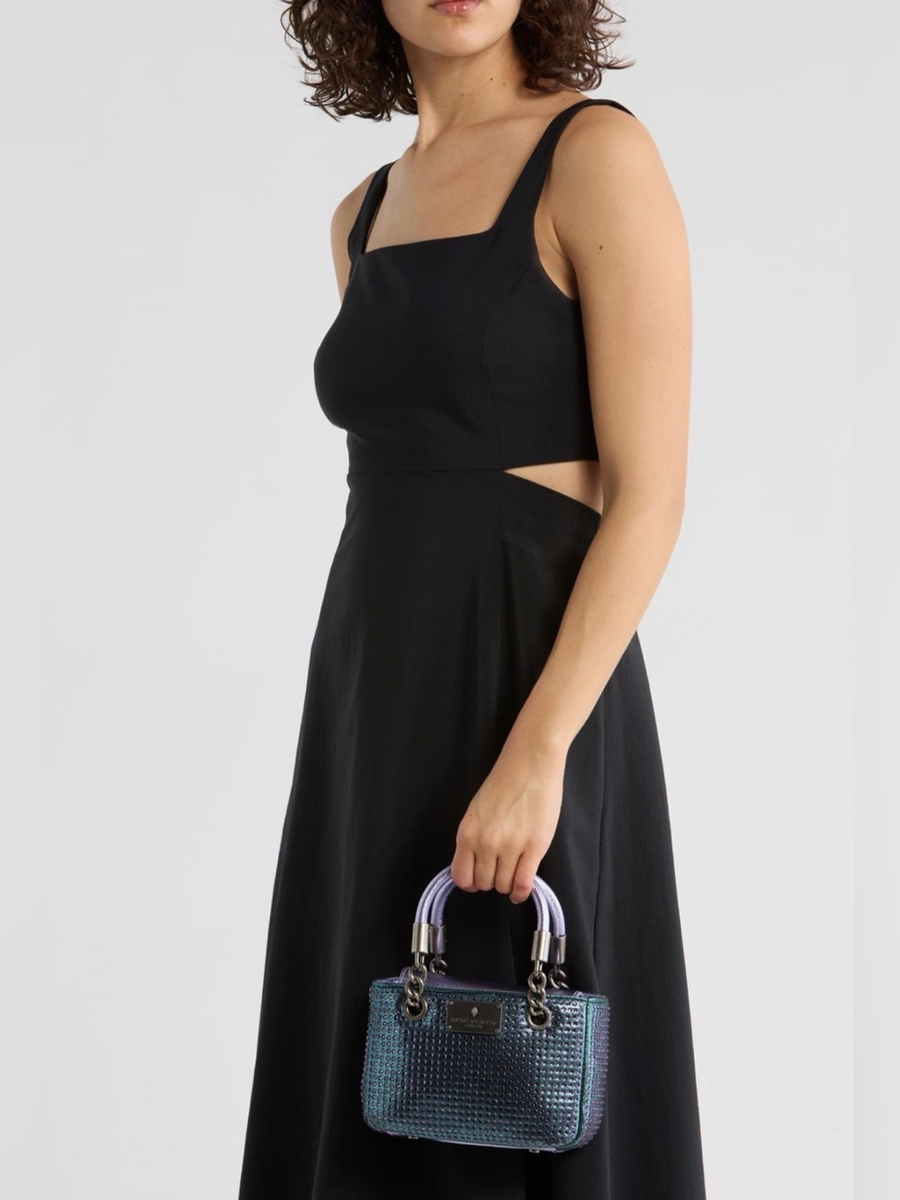NWT Kurt Geiger London Fabric SQ Mini Brixton Crossbody $228 Retail - Picture 2 of 14
